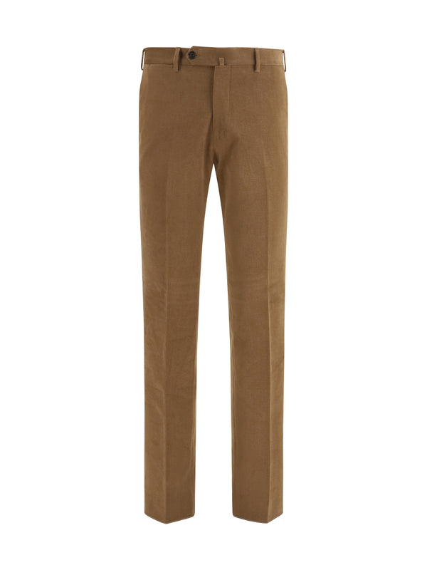 Germano 98% Cotton; 2% Elastane trousers in brown