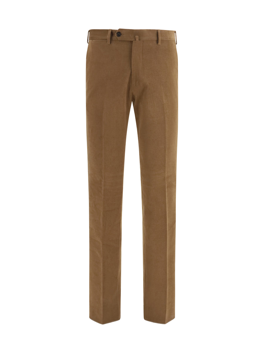 Germano 98% Cotton; 2% Elastane trousers in brown