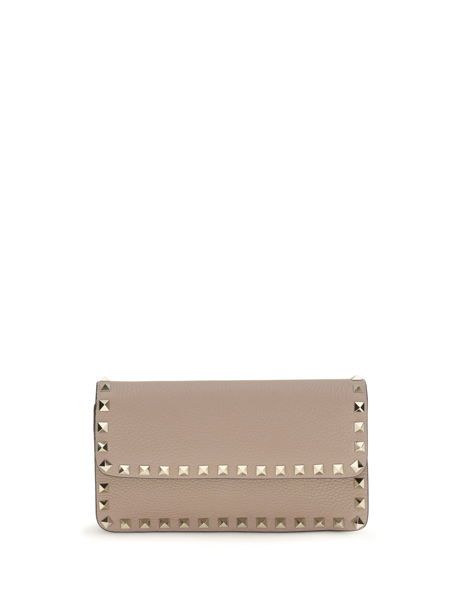 Valentino Garavani 100% Calf Leather Bos Taurus wallet in beige
