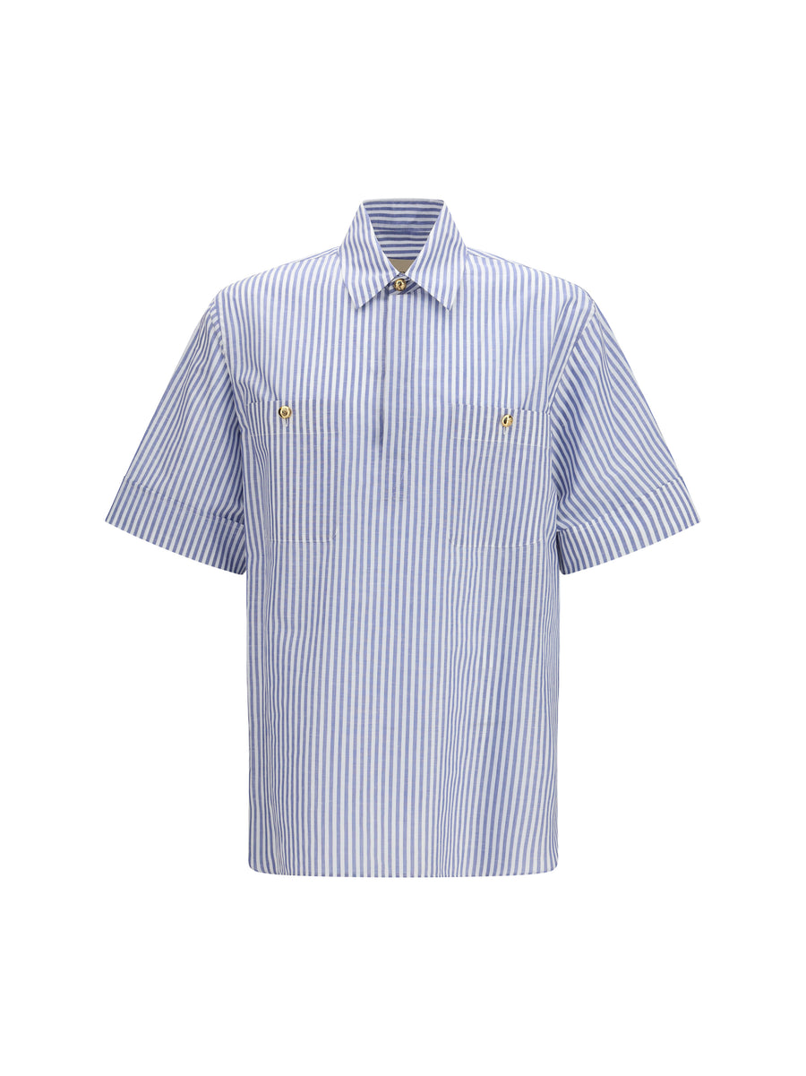 Short-Sleeve Shirt White-Navy White/navy Cotton