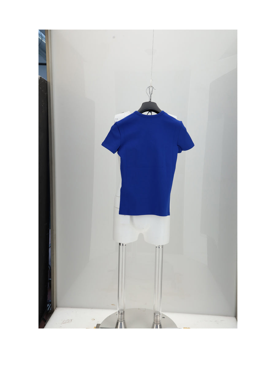 T-Shirt Klein Blue-White Blue/white Cotton T-shirts & Jerseys