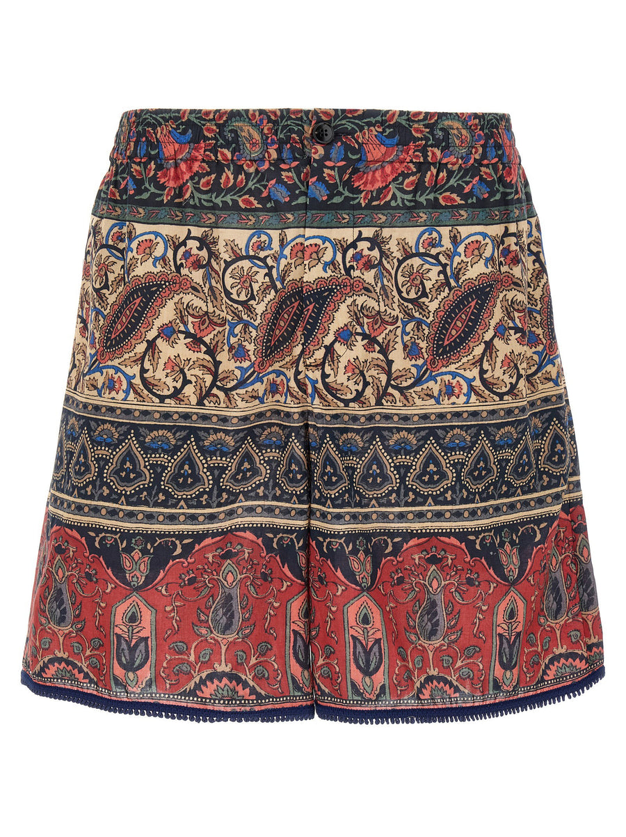 Valentino Garavani Voyage Imaginaire Bermuda Shorts — Navy