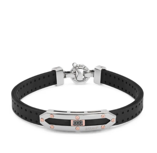 Barakà 18kt Rose Gold bracelet in black