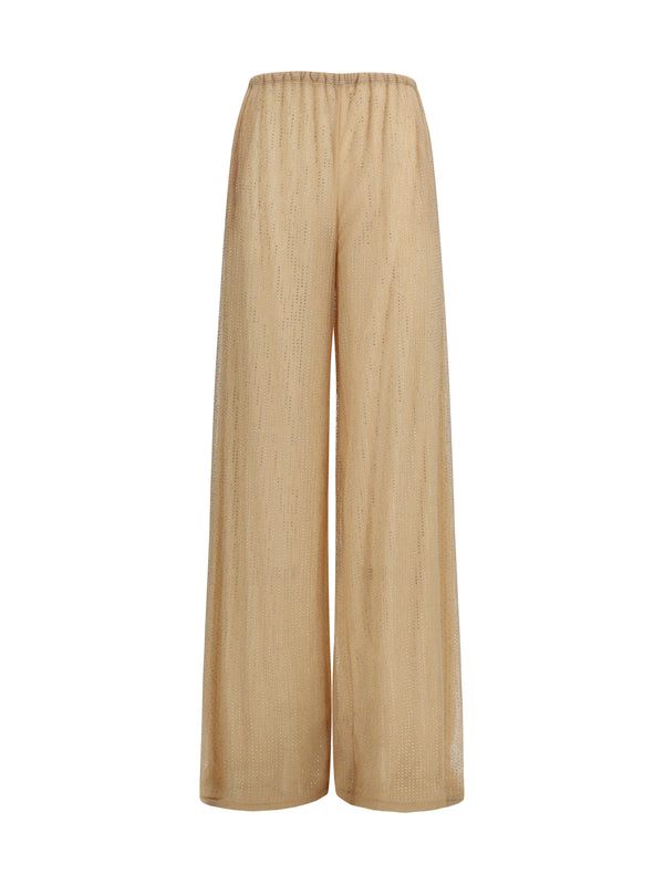 Ermanno Scervino 70% Polyester trousers in beige