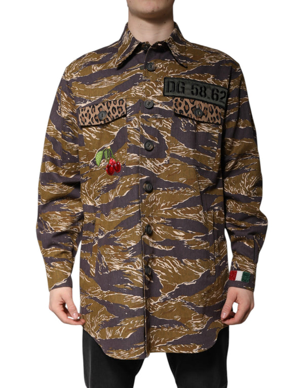 Dolce & Gabbana 100% Cotton overshirt in brown