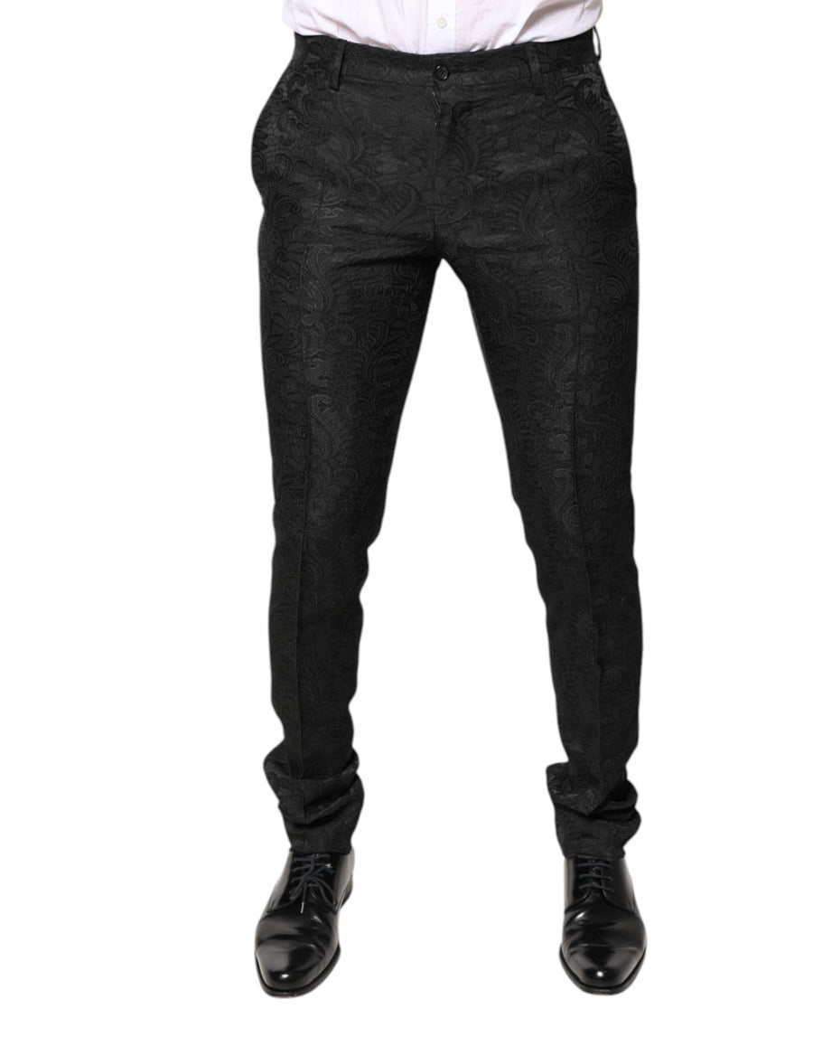 Dolce & Gabbana 57% Acetate trousers in black