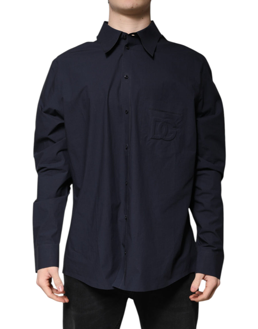 Dolce & Gabbana 88% Cotton 12% Polyester shirt in navy