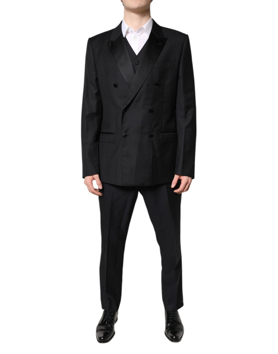 Dolce & Gabbana 87% Virgin Wool pant suit in black