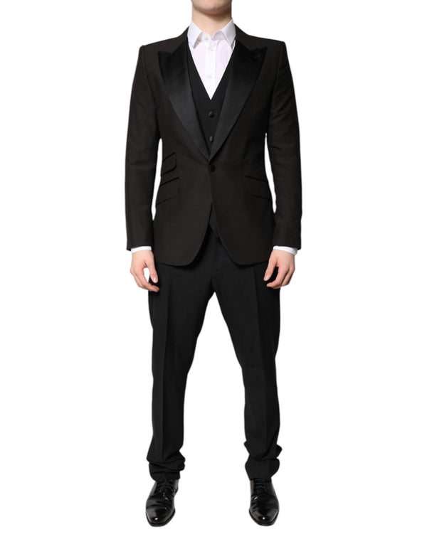 Dolce & Gabbana 73% Virgin Wool pant suit in black