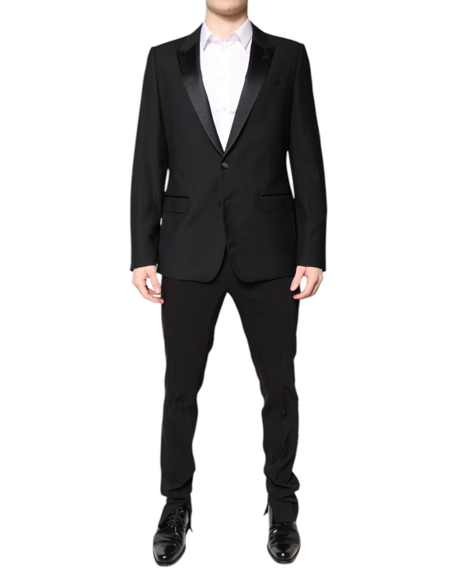 Dolce & Gabbana 87% Virgin Wool 10% Silk 3% Polyester pant suit in black