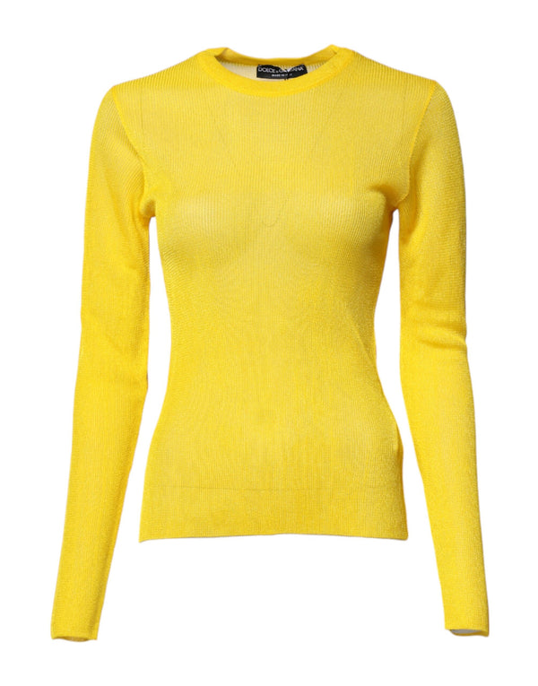 Dolce & Gabbana 100% Polyester sweater in yellow
