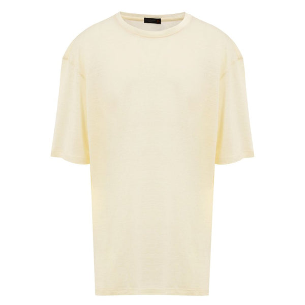 Corneliani Linen t-shirt in yellow