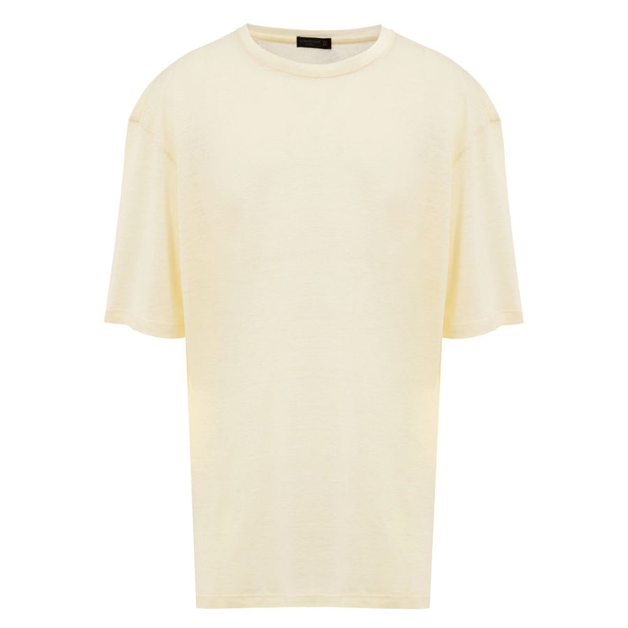 Corneliani Linen t-shirt in yellow