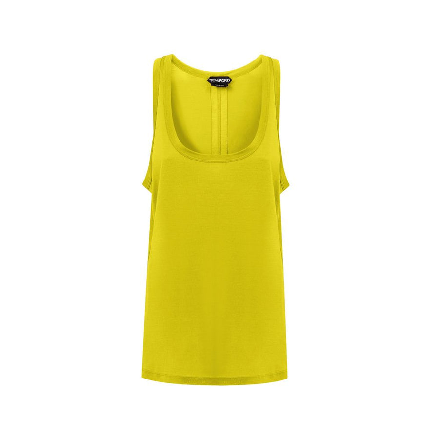 Tom Ford 100% Silk tank top in yellow
