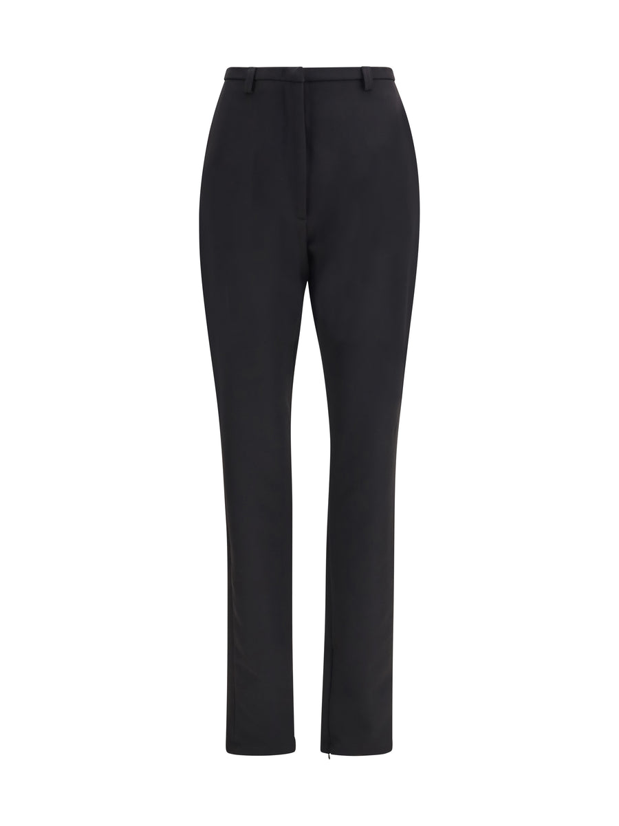 The Latest 88% Polyester; 12% Elastane trousers in black