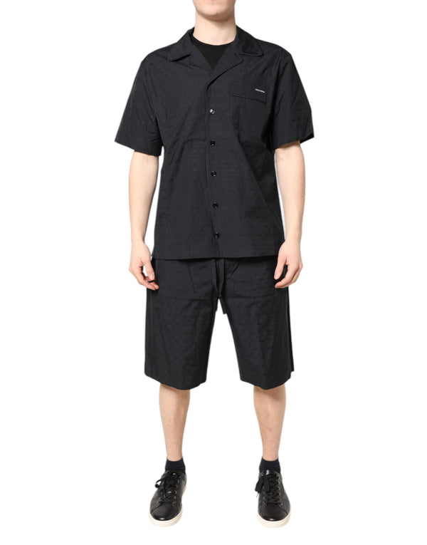 Dolce & Gabbana 100% Cotton pajama set in black