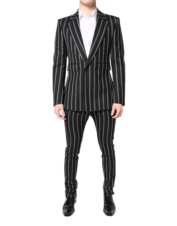 Dolce & Gabbana 98% Virgin Wool 2% Cotton; Lining: 85% Silk 15% Viscose pant suit in black
