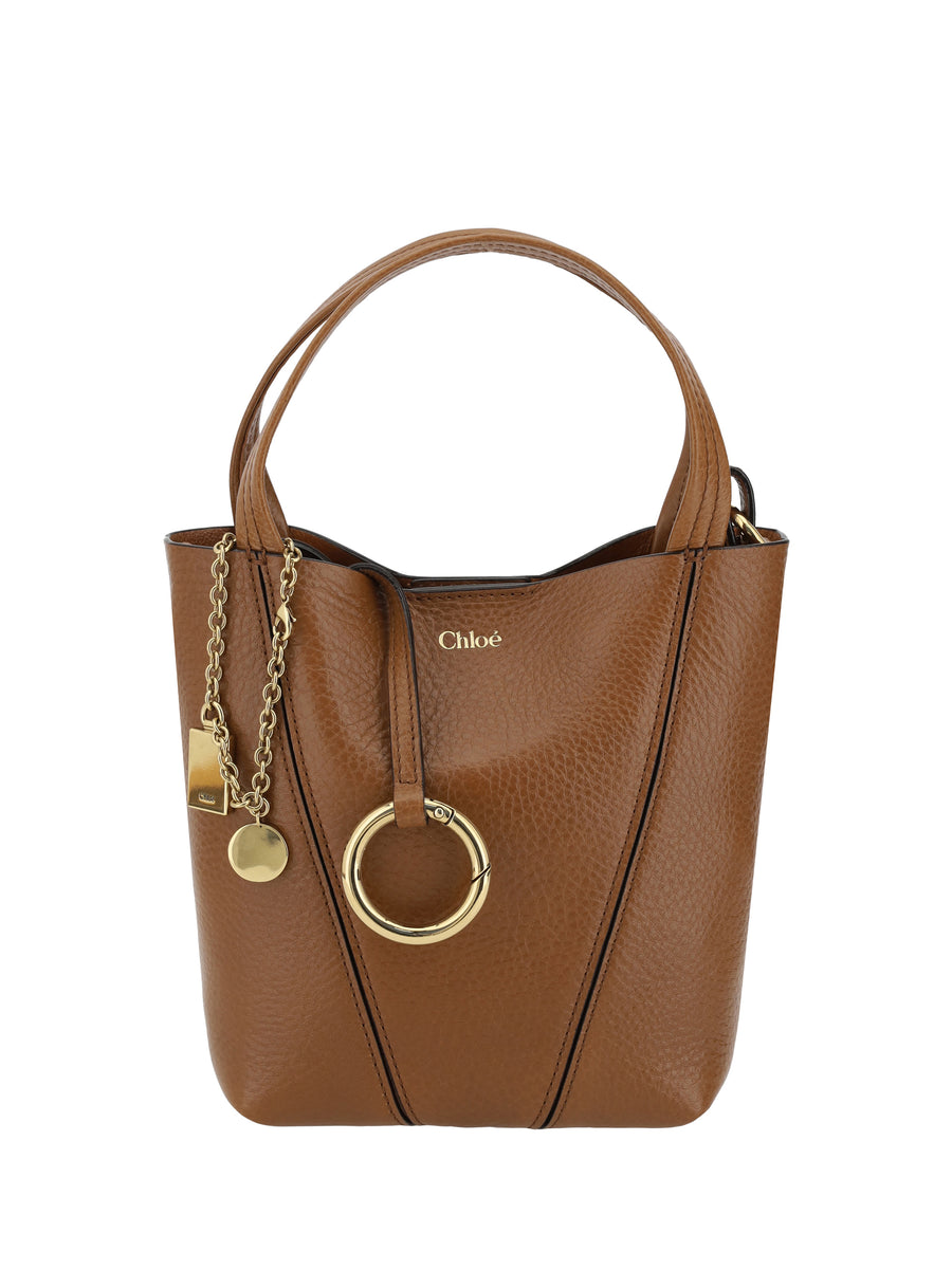 Chloé 100% Calf Leather Bos Taurus shoulder bag in brown