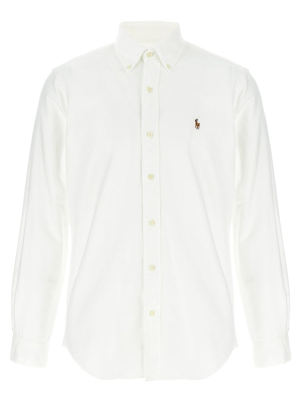 زر من قماش أوكسفورد قطن قميص من Polo Ralph Lauren — أبيض