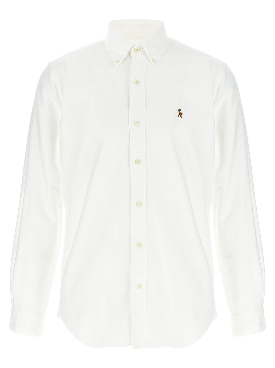 زر من قماش أوكسفورد قطن قميص من Polo Ralph Lauren — أبيض