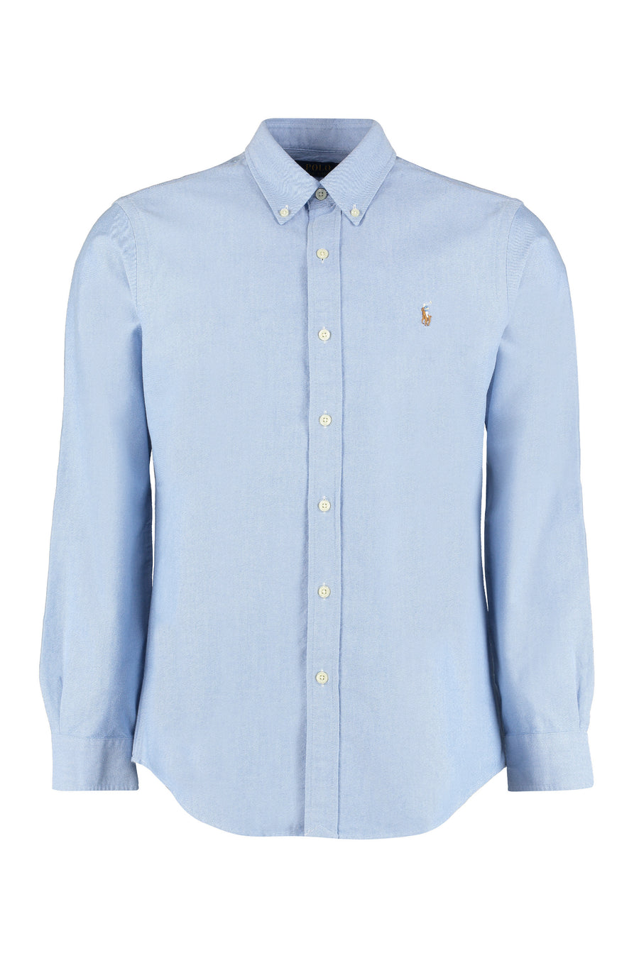 Shirt Button-Down Collar Blue Cotton