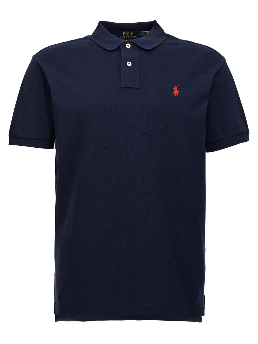 Polo Ralph Lauren Logo-Embroidered Cotton Polo — Navy