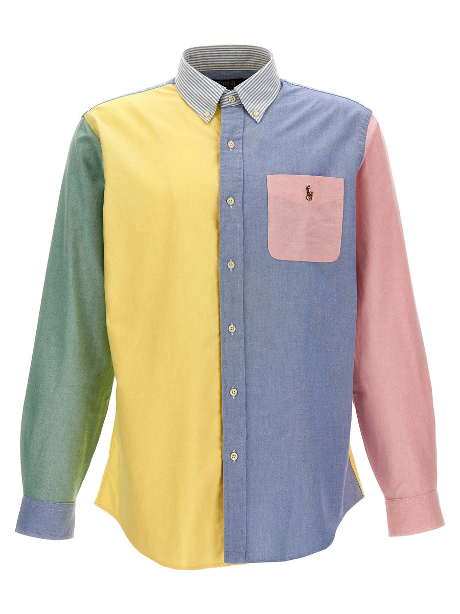 Polo Ralph Lauren Patchwork Cotton Shirt — Multi