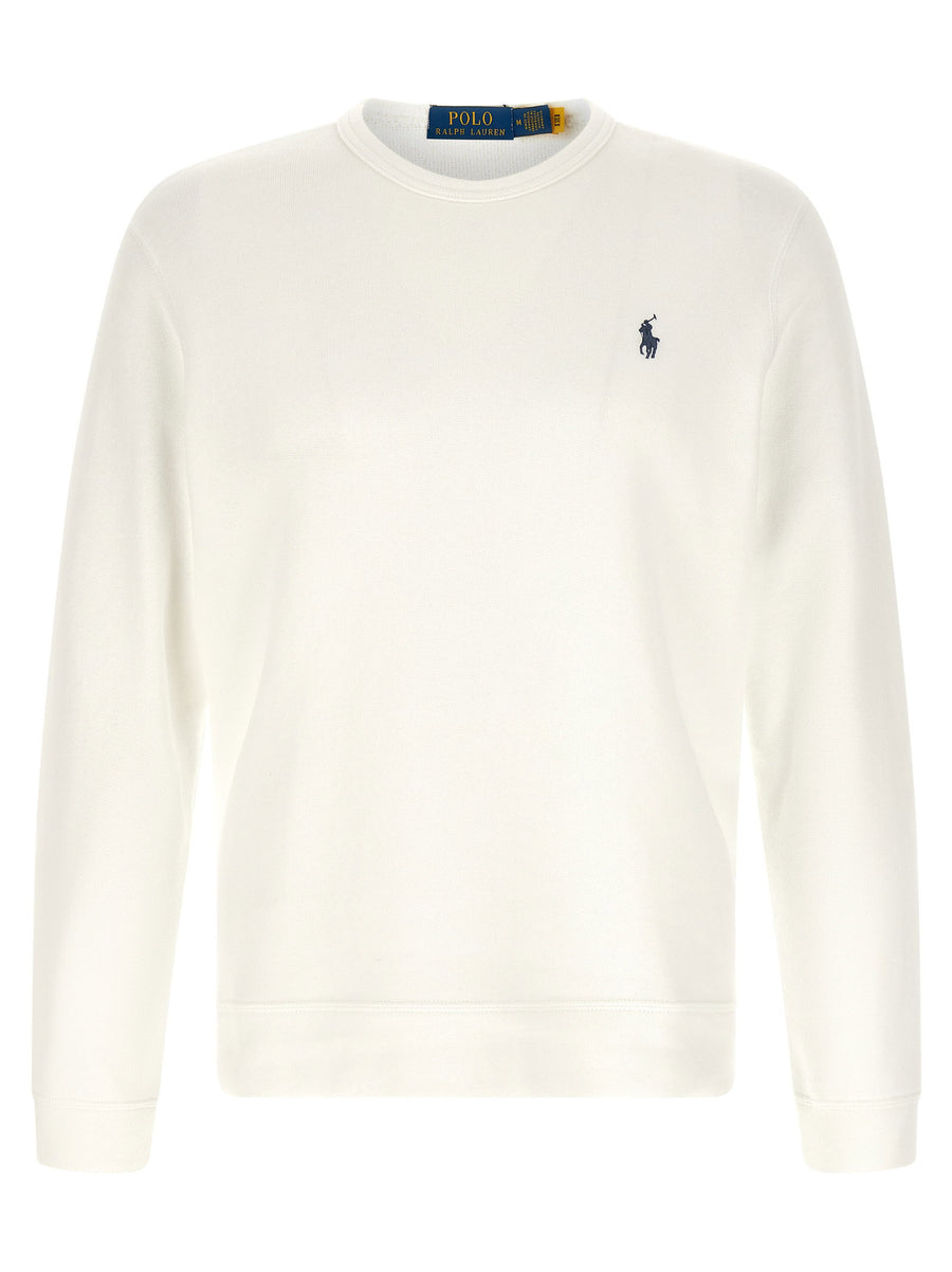 Polo Ralph Lauren Logo-Embroidered Cotton Sweatshirt — Cream