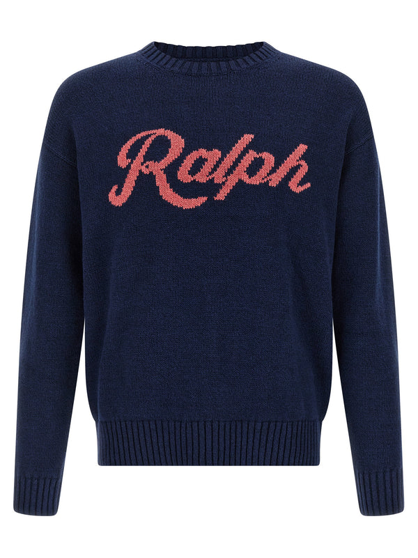 كنزة Polo Ralph Lauren بتصميم إنترسيا من شعار كنزة — كحلي