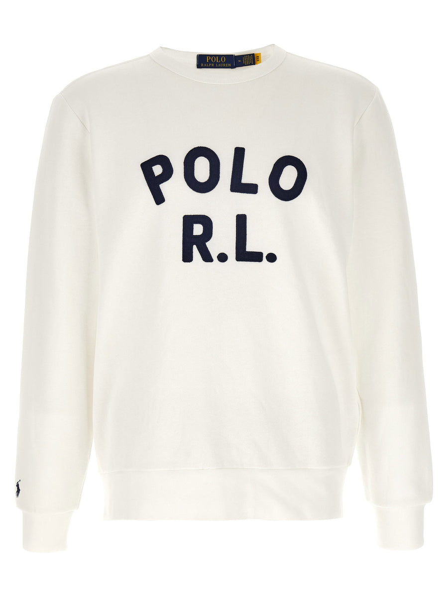 Polo Ralph Lauren Logo-Embroidered Sweatshirt — Cream
