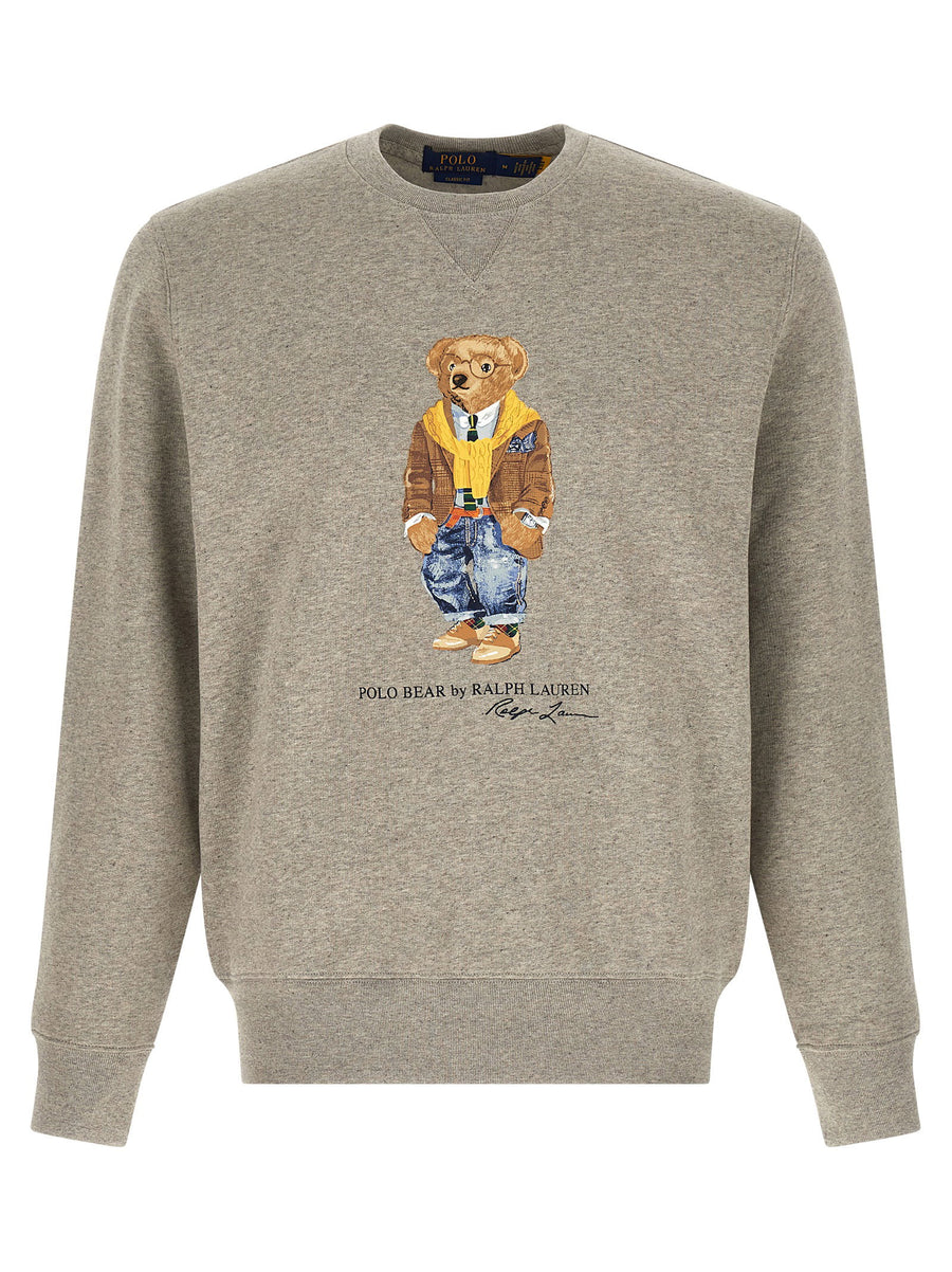 Polo Ralph Lauren Polo Bear-Embroidered Sweatshirt — Grey