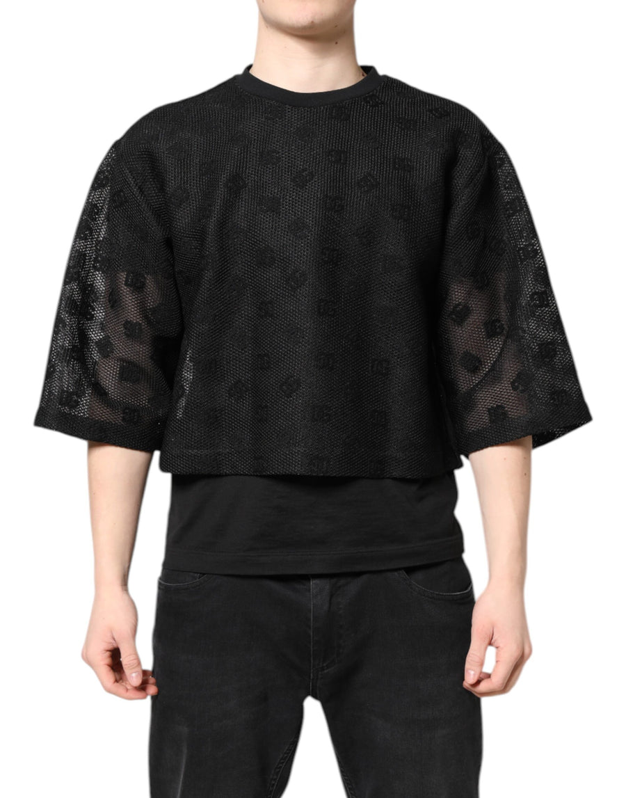 Dolce & Gabbana 86% Cotton 14% Polyester t-shirt in black