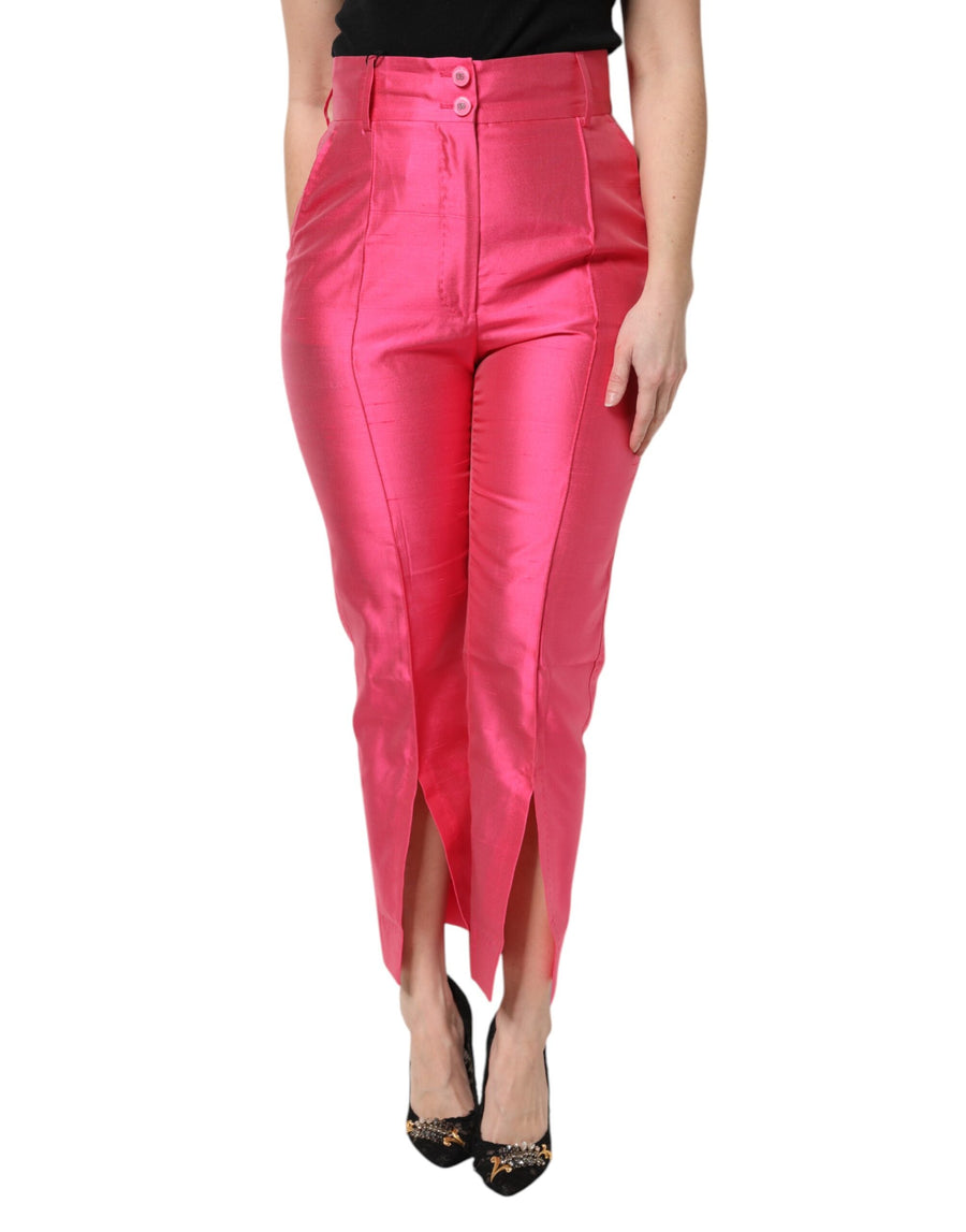 Dolce & Gabbana 100% Silk trousers in pink