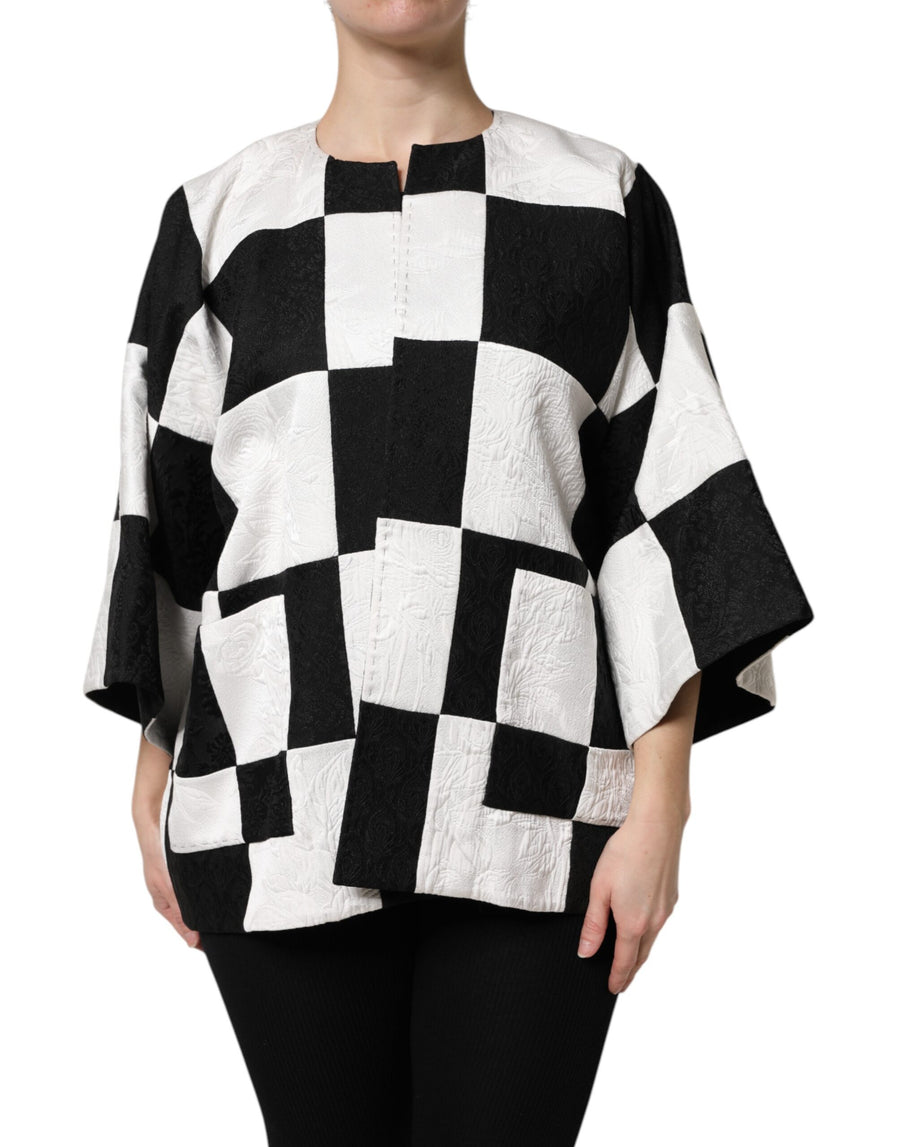 Dolce & Gabbana 38% Cotton 23% Polyester 17% Acetate 15% Viscose 5% Nylon 1% Elastane 1% Silk blazer in black