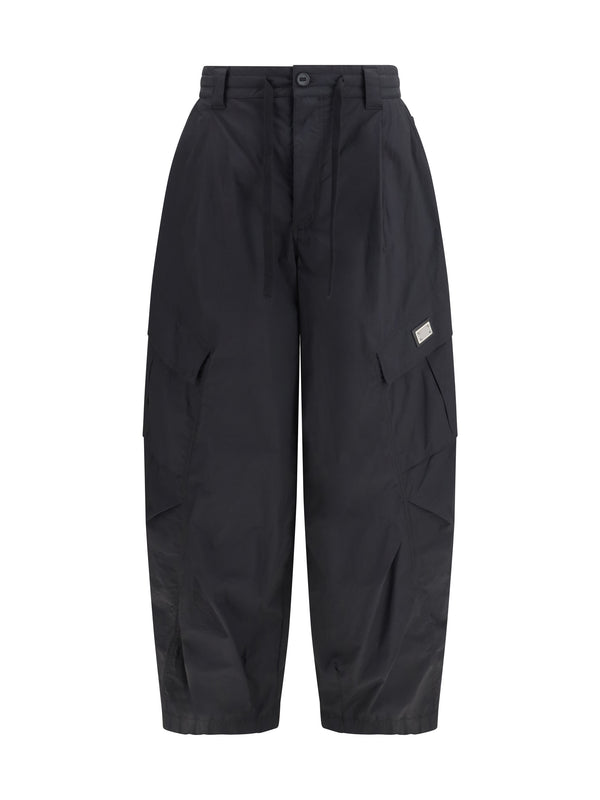 Dolce & Gabbana 99% Cotton cargo pants in black
