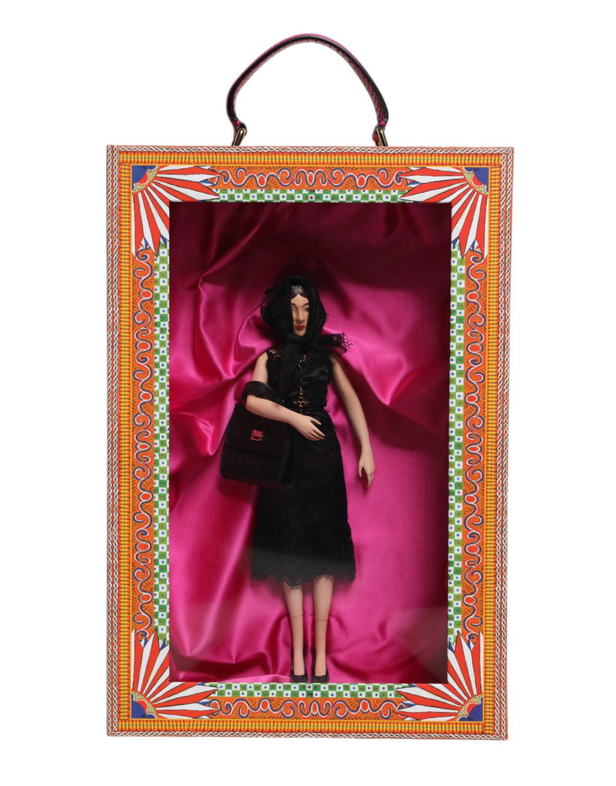 Black Dress Ceramic Porcelain Fashion Leather Sicily Dolls Silk Accessory