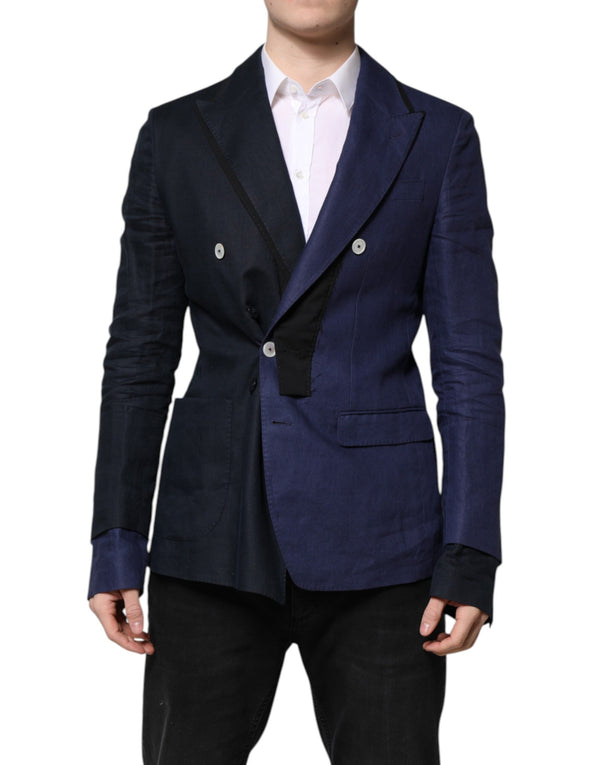 Dolce & Gabbana 88% Linen blazer in navy