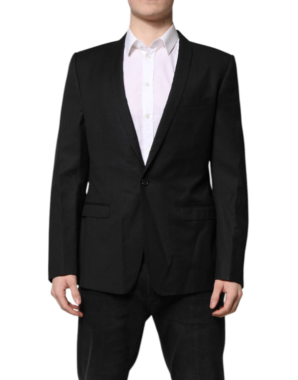 Dolce & Gabbana 100% Virgin Wool; Lining: 70% Viscose 30% Cupro blazer in black