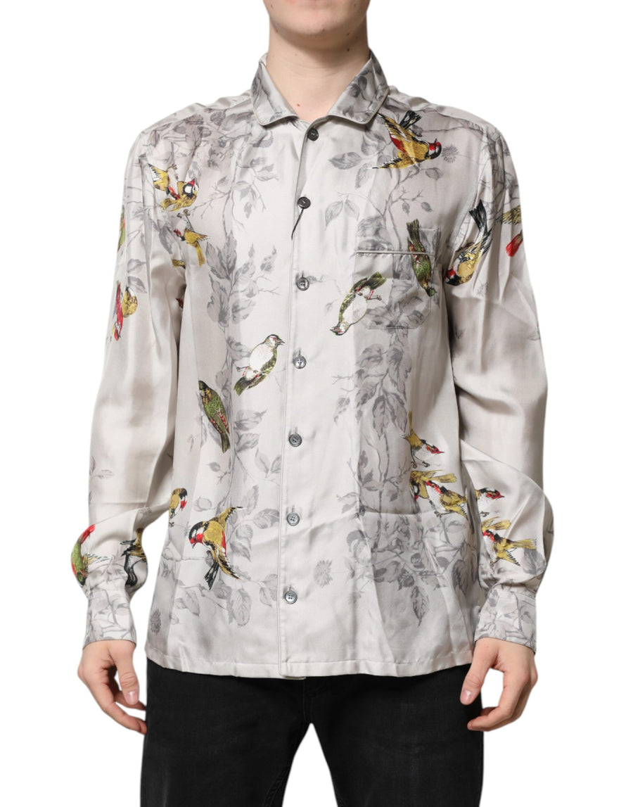 Dolce & Gabbana 100% Silk shirt in white