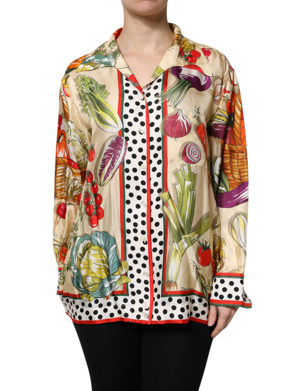 Dolce & Gabbana 100% Silk blouse in multicolor