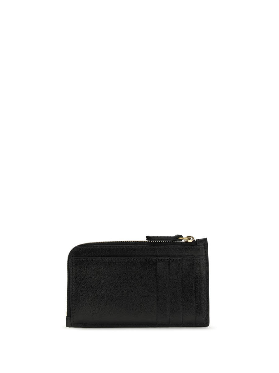 Coin Purse Paddington Black Calf Leather (bos Taurus) Wallets & Purses