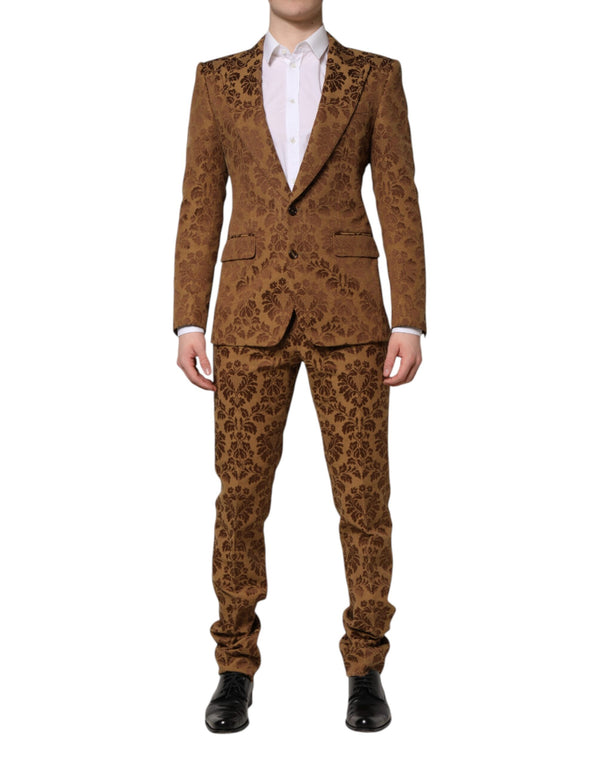 Dolce & Gabbana 55% Cotton 45% Polyester pant suit in brown