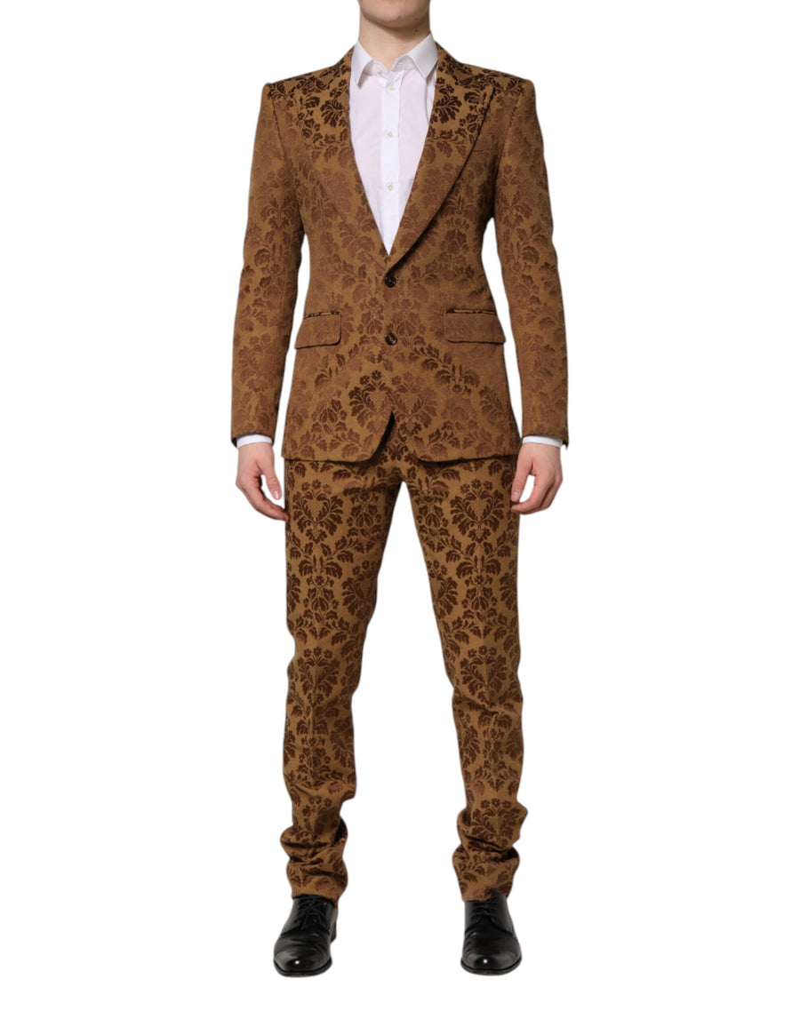 Dolce & Gabbana 55% Cotton 45% Polyester pant suit in brown