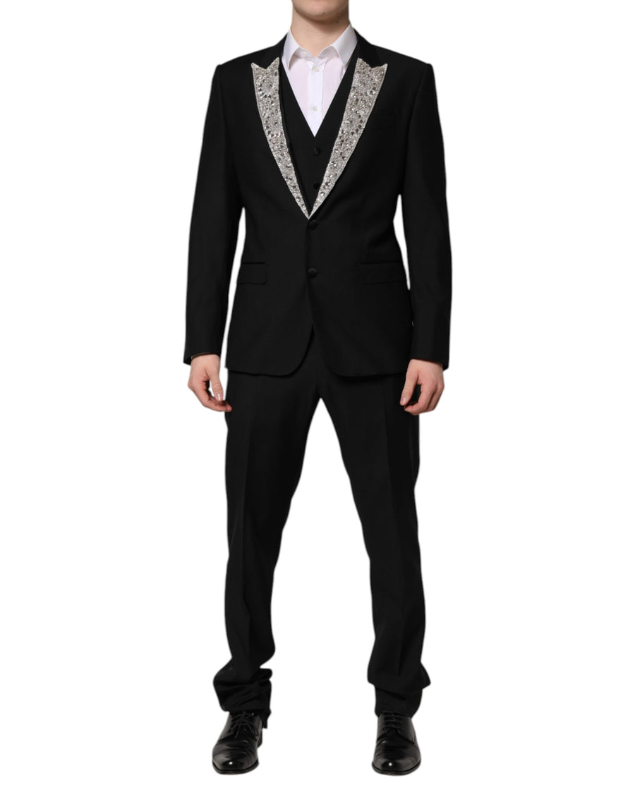 Dolce & Gabbana 77% Virgin Wool pant suit in black