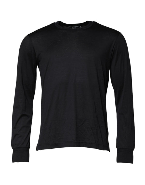 Dolce & Gabbana 60% Silk 40% Cotton sweater in black