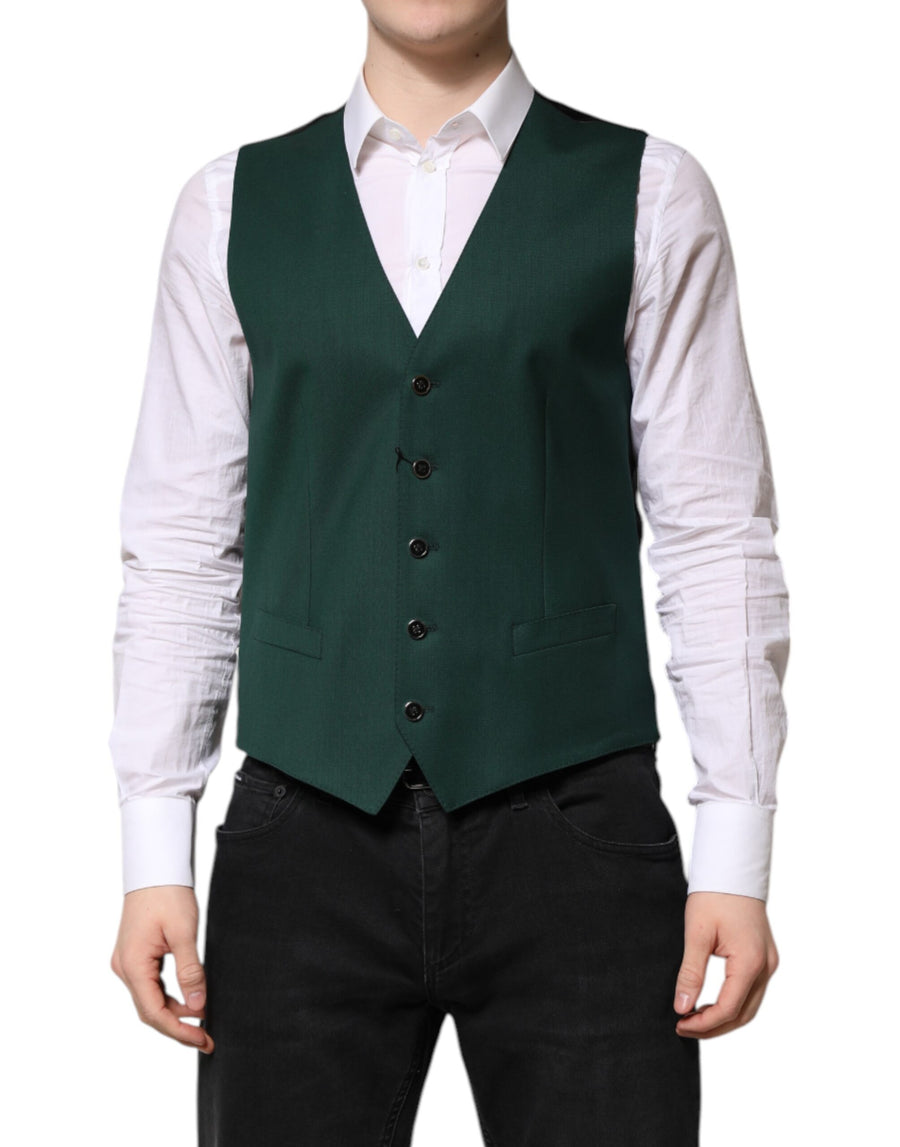 Dolce & Gabbana 100% Virgin Wool vest in green