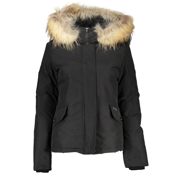 Woolrich 67% Cotton down jacket in black