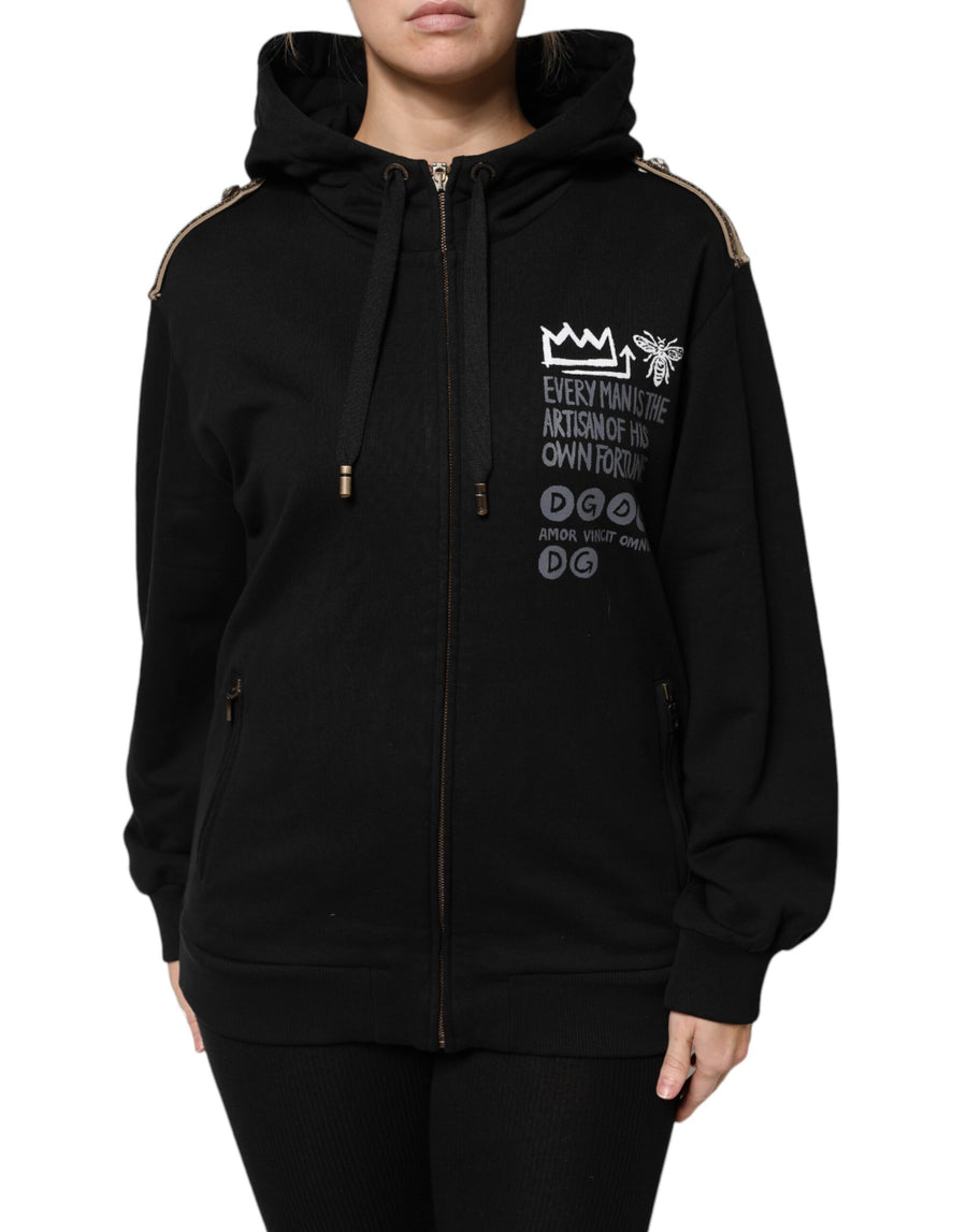Dolce & Gabbana 100% Cotton hoodie in black