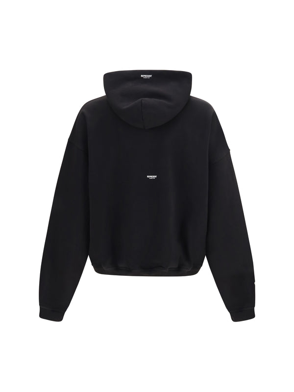 Hoodie Micro Owners Club Jet Black Cotton Sweatshirts