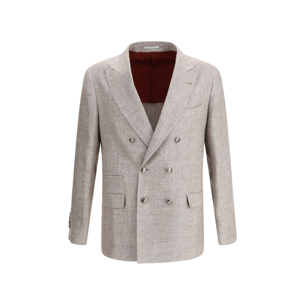 Brunello Cucinelli 74% Linen blazer in brown